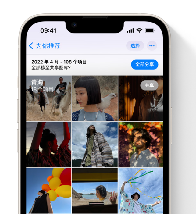 江孜苹果维修网点分享在 iPhone 上使用共享图库 