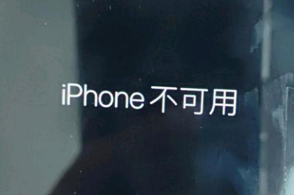 江孜苹果服务网点分享锁屏界面显示“iPhone 不可用”如何解决 