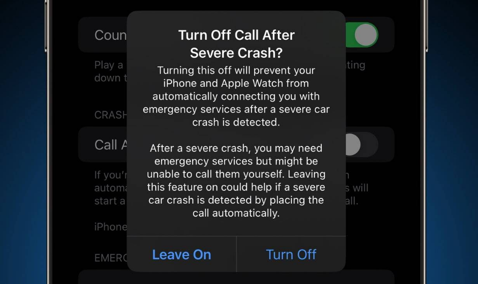 江孜苹果14维修分享 iPhone 14 和 Apple Watch 上关闭崩溃检测 