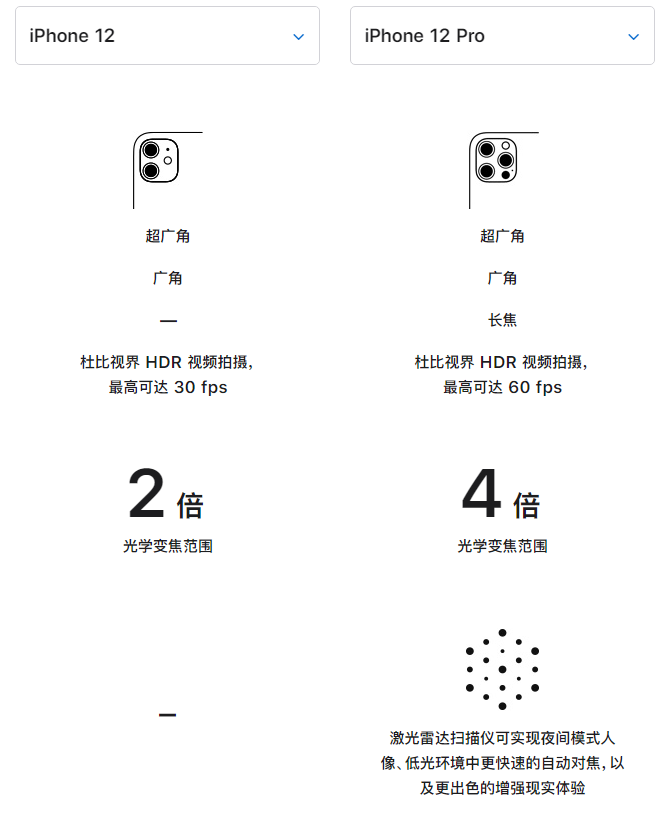 江孜苹果手机维修分享苹果 iPhone 12 与 iPhone 12 Pro 选哪款 